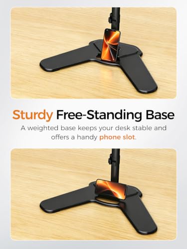 Suptek Single Monitor Mount, Adjustable Monitor Desk Mount for Fully Adjustable Stand 1 / Single Screen up to 32 inches (ML97401SEY) - size: Single Monitor Mount, style: Free standing