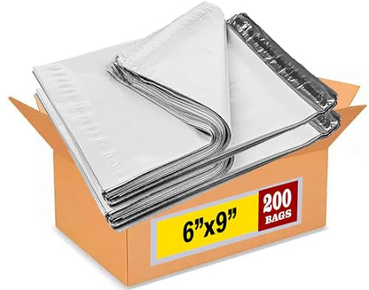 iMBAPrice White Poly Mailers, 6x9 Inch, 200-Pack - color: White, size: 6" X 9"