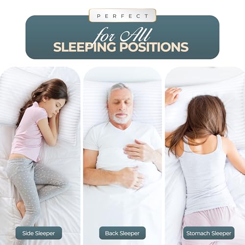 Utopia Bedding Bed Pillows for Sleeping, Pillows European Size Set of 2 - size: European (Pack of 2)