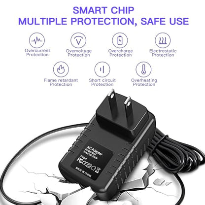 12V AC/DC Adapter Compatible with Cassida Omni-ID 2-in-1 Currency Counterfeit Detector and ID Verifier Identification Verification Lights Bill Checker DC12V 12VDC Power Supply Cord Charger