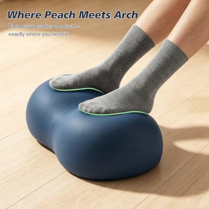 Foot Rest Under Desk, Ergonomic Memory Foam Under Desk Footrest - color: Midnight Navy