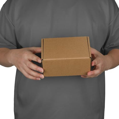 6x4x3 inch Small Shipping Boxes, Set of 6 Mailing Boxes, Brown - color: Brown, size: 6x4x3 inch 6 Pack
