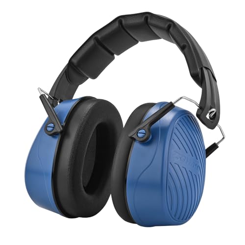 ZOHAN 019 Noise Cancelling Headphones for Adult - NRR 28dB Hearing Protection for Working, Shooting, Mowing, Autism - color: 1 Pack-blue