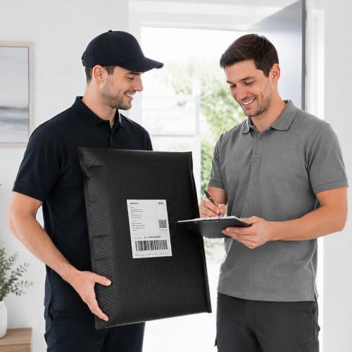 Fuxury Bubble Mailers 19x24" 120 Pack Black Large Padded Envelopes bulk - color: Black, size: 19x24" 120PC