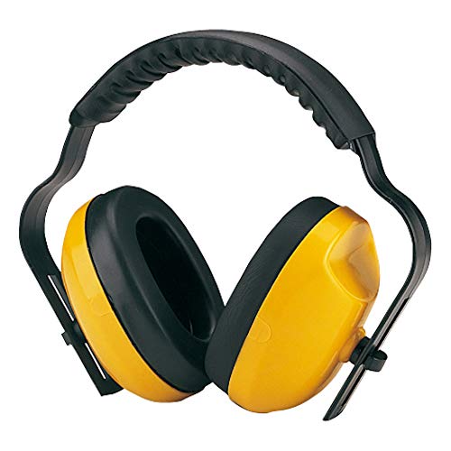 Passive Safety Earmuffs, NRR 23 dB Hearing Protection, Adjustable Multi-Position Headband for Construction, Electrical and Industrial Work, Yellow