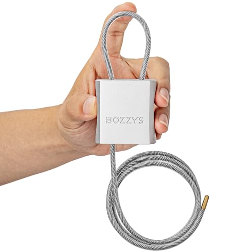 Cable Lock with 3 Keys | L 3.28ft(1m),D 1/6in(4mm) Adjustable Steel Cable Padlock | Aluminum Locks for Bikes, Gate, Lockers & Outdoor Gear | Weatherproof& Silver - color: silver-L 3.28ft(1m),D 1/6in(4mm)