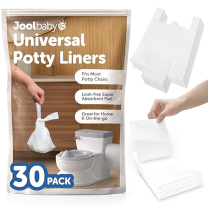 Disposable Potty Liners – Universal Fit for Potty Chairs, Super-Absorbent (30 Count) – Jool Baby - size: 30 Pack