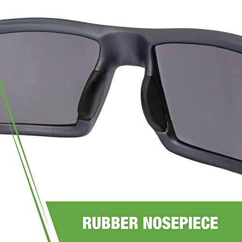 Crossfire Safety Glasses - color: Aluminum Gray / Smoke