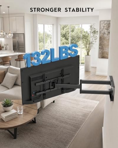 BONTEC Corner TV Wall Mount with Extra Long 40.9” Extension Arm,Tilt Swivel - size: for 32-75 Inch