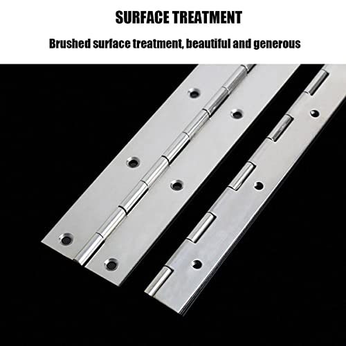 EPHECH 18" Piano Hinge, 4PCS Stainless Steel Continuous Piano Hinge-Silver