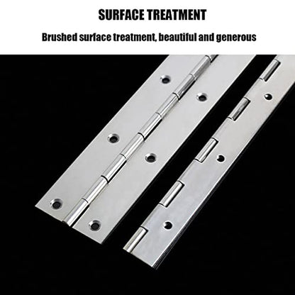 EPHECH 18" Piano Hinge, 4PCS Stainless Steel Continuous Piano Hinge-Silver
