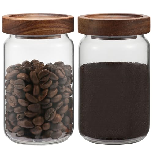 Small Glass Jar with Lids Mini Glass Bottle Glass Storage Canister Borosilicate Glass Containers for Spice Ground Nut Pasta Sugar Candy Tea (6.7oz（200ml)-2 PACK - color: 6.7oz（200ml)-2 PACK