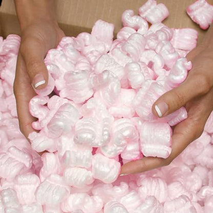 Pink Packing Peanuts, 7 Cubic Feet - color: Pink, size: 7CuFT