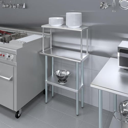 12x30 Single Overshelf for 30" Prep Table, NSF - size: 12"x30"