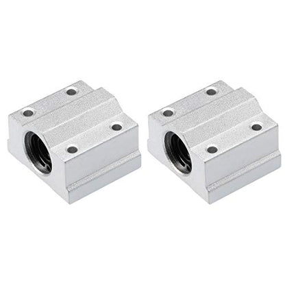 uxcell SCS8UU Linear Ball Bearing Slide Block Units, 8mm Bore Dia (Pack of 2) - size: 8mm