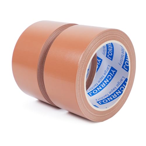 2-Pack 2 in 22 Yds Brown Duct Tape, Strong & No Residue - color: Brown