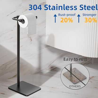 RUACQ Bathroom Toilet Paper Holder Stand, Oil Rubbed Bronze - color: Oil Rubbed Bronze