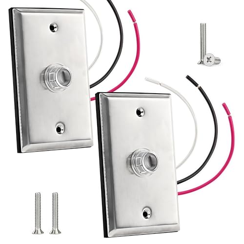 ppzhotocell Sensor for Outdoor Lights w/Wall Plate 2-Pack - size: 2PCS