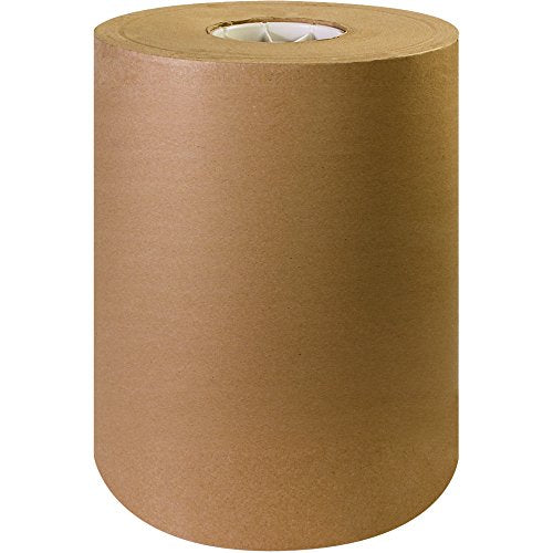 BOX USA Kraft Paper Roll 12 x 10800" (900'), 40# Recycled for Packing - size: 12" x 900'