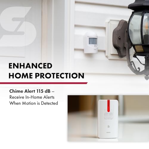 Sabre Driveway Alert, Wireless Motion Detector Sensor System with Driveway Alert, Weatherproof for Outdoor Security
