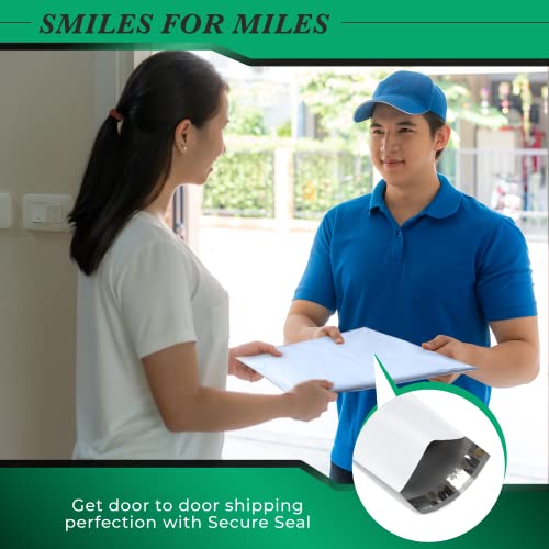 100 Pack Secure Seal White Poly Mailers Shipping Bags - Safe Shipping with 5x7Mailers Poly Bags - E-Commerce Poly Bags for Shipping - Self Sealing 2 Mil Poly Shipping Envelopes - size: 5” x 7” (100 Pack)