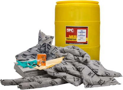 Brady SPC SKA-55 Allwik 55 Gallon Universal Class Drum Spill Kit, Yellow