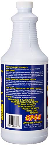 GP66 Green Miracle Cleaner Super Size (32 oz) – Powerful American Made All-Purpose Cleaner, Heavy Duty Concentrated Formula Cleans Kitchens, Bathrooms, Laundry, Ovens, Floors, Engines & More - size: 32 Fl Oz (Pack of 1)