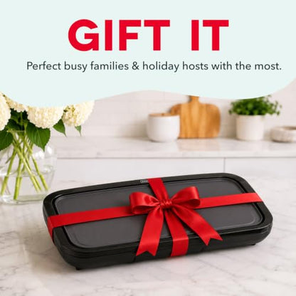 Dash Deluxe Everyday Electric Griddle, Removable Nonstick Plate, Black - color: Black