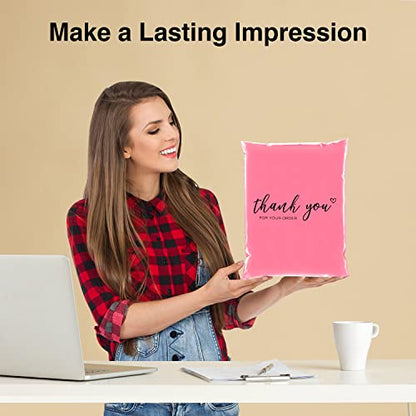 JinRuiKJ Thank You Poly Mailers 19x24 Inch, 50 PCS, Pink - color: Pink, size: 19*24inch 50pcs