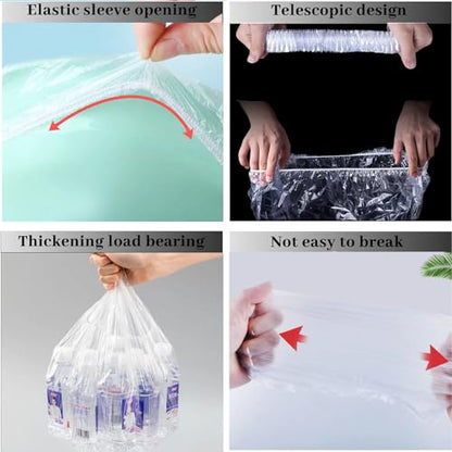 OULIGET Potty Chair Liners with Elastic, Portable Potty Training Bags, Potty Refill Liners Disposable for Toddlers Kids and Baby,Toilet Seat Cover,17x8Inches,Clear,50pieces - color: Clear 50pieces