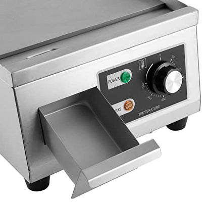 Electric Countertop Flat Top Griddle 11x15.7in Commercial Teppanyaki Grill - color: 1300W, 11"x15.7"