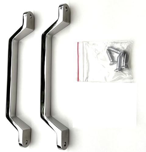 Marine Part Depot Two Heavy Duty 304 Stainless Steel Grab Door Handles 8"