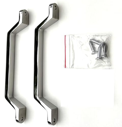 Marine Part Depot Two Heavy Duty 304 Stainless Steel Grab Door Handles 8"