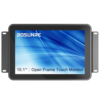 10-Point Multi-Touch Industrial Display, 10.1 Inch Open Frame Capacitive Touch Screen Monitor, 1280x800 10-Point LCD Display, IP65 Front Waterproof with HD-MI VGA Ports - size: 10.1