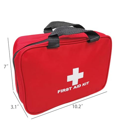 FixtureDisplays® 100-Piece OSHA Compliant First Aid Kit – Compact Emergency Medical Kit for Restaurant, Workplace, Office & Vehicle Safety 18109NEW-NPF