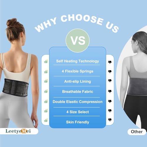 Back Brace for Lower Back Pain Relief, Lumbar Support Belt for Men&Women - color: Black 1