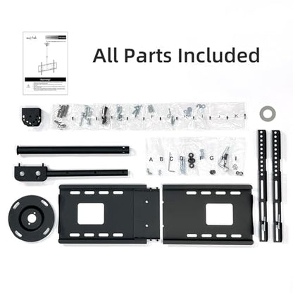 Suptek Ceiling TV Wall Mount Fits 37-75 inch LCD LED Plasma Monitor Flat Panel Screen Display with VESA 600x400 (Max) Loaded up to 132lbs Height Adjustable MC5602 - size: Max 75" TV