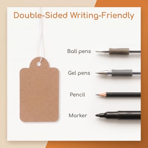 300pcs Pricing Tags with Strings,Hang Tags with String Attached