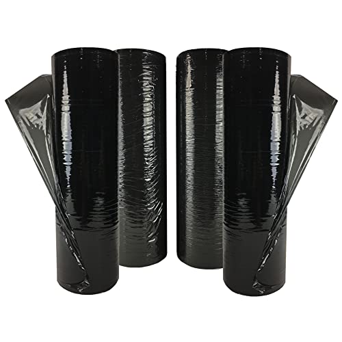 Stretch Film/Wrap, 18" x 1500' x 80G, 4 Rls/Cs Cast Black - size: 18" x 1500' x 80G, 4 Rls/Cs Cast Black