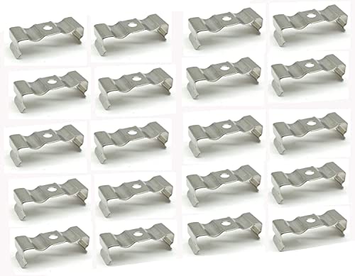 T5 LED Light Bulbs 20pcs Clips Holder Bracketr for Lamp Socket Shop Light Fixture, Led Ceiling Lamp (23mm/0.9inch,Suitable for T5 Lamps) - size: 23mm