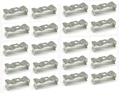 T5 LED Light Bulbs 20pcs Clips Holder Bracketr for Lamp Socket Shop Light Fixture, Led Ceiling Lamp (23mm/0.9inch,Suitable for T5 Lamps) - size: 23mm