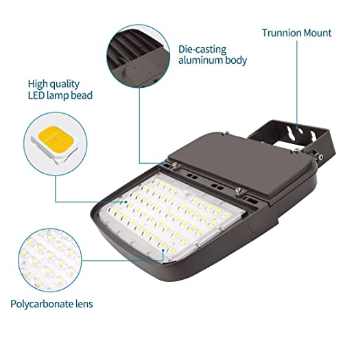 LED Parking Lot Light 150W/100W/75W Adjustable with Dusk to Dawn