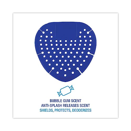 Boardwalk BWK1002 Urinal Screen, Bubble Gum Fragrance, Blue (Box of 12)