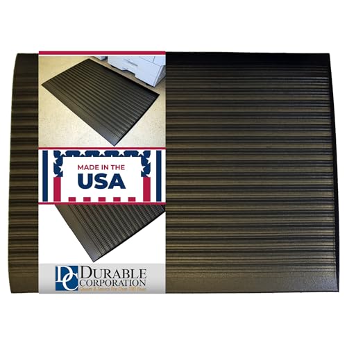 Durable Sof-Spun 5/8" Anti-Fatigue Floor Mat, 2' x 3', Black - size: 2' x 3'