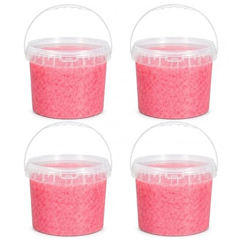 4 Pack 2.5 Gallon Plastic Bucket with Lid, Round Food Grade Large Storage Container for Water, Paint, Ice & Daily Use - color: Transparent, size: 2.5 Gallon