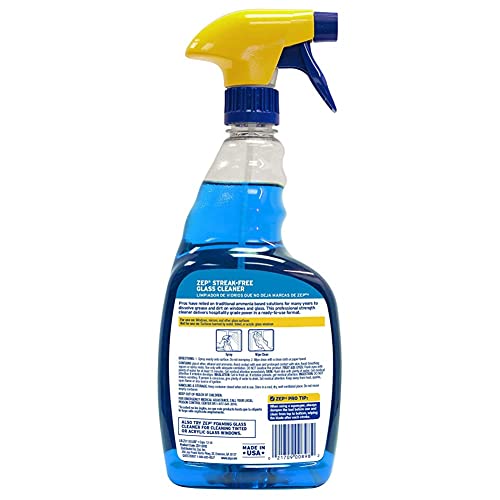 Zep Streak-Free Glass Cleaner 32 oz ZU112032 , Blue - size: 32 Fl Oz (Pack of 1)