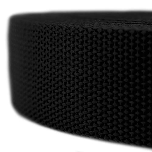 Country Brook Design - 1 1/2 Inch Black Polypropylene (Polypro) Webbing - size: 25 Yards (Pack of 1)