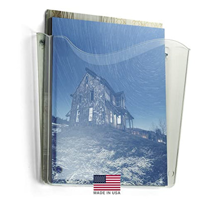 Officemate Unbreakable Vertical Wall File, Letter Size, Clear - size: (Pack of 1)