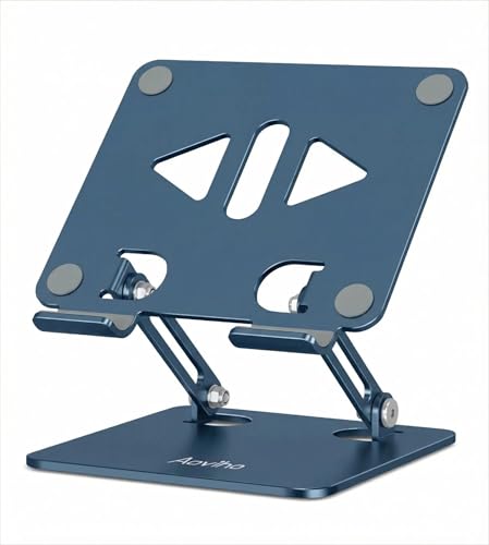 Aoviho Tablet Stand for Desk,Adjustable Tablet Holder,Navy Blue - color: Navy Blue