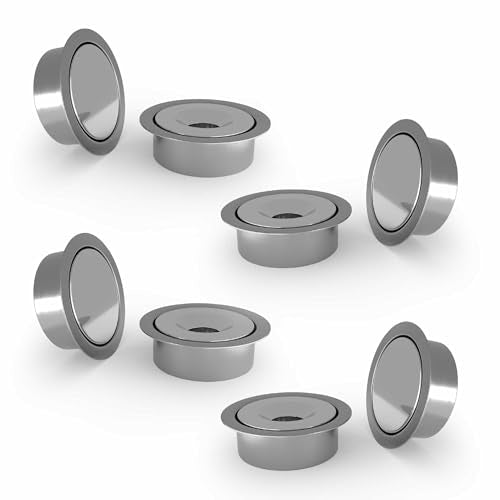 Mega Handles Concealed Magnetic Door Catch for Dummy Doors, Elegant Magnetic Closet Door Catch - color: Gray, size: 4 Pack